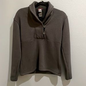 The North Face V-Neck Long Sleeve Top. Size Small Black.